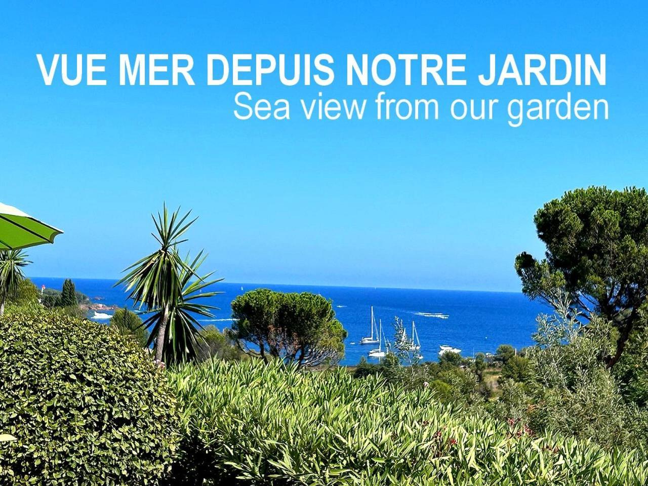 Cadre D'Exception: Panoramic Sea View Apartment in Saint-Raphael Exterior photo